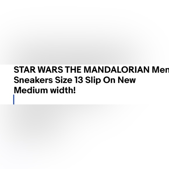 STAR WARS THE MANDALORIAN Mens Sneakers Size 13 Slip On New - Picture 6 of 6